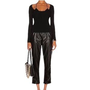 Jonathan Simkhai Black Cropped Jogger Pants